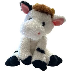 Ty Classics Plush Collection Buttermilk the Cow Beanie 8.5" Brown Collar No tags